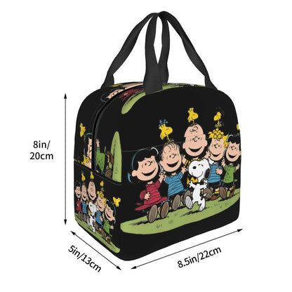 Snoopy Lunch Bag Portable Tote Large Capacity Lunch Bag - ChildAngle