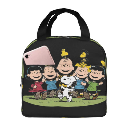 Snoopy Lunch Bag Portable Tote Large Capacity Lunch Bag - ChildAngle