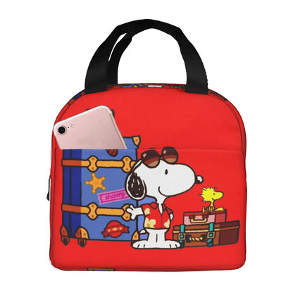 Snoopy Lunch Bag Portable Tote Large Capacity Lunch Bag - ChildAngle