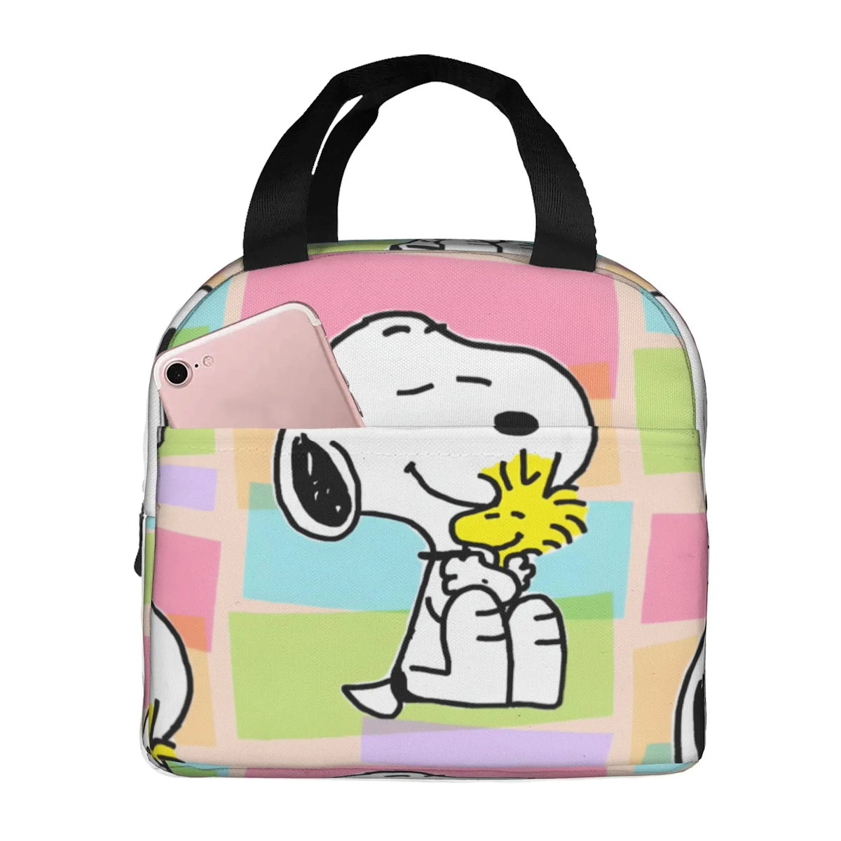 Snoopy Lunch Bag Portable Tote Large Capacity Lunch Bag - ChildAngle