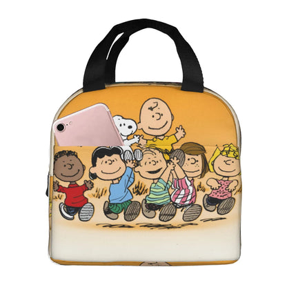 Snoopy Lunch Bag Portable Tote Large Capacity Lunch Bag - ChildAngle