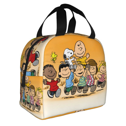 Snoopy Lunch Bag Portable Tote Large Capacity Lunch Bag - ChildAngle