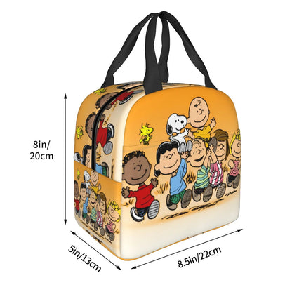 Snoopy Lunch Bag Portable Tote Large Capacity Lunch Bag - ChildAngle