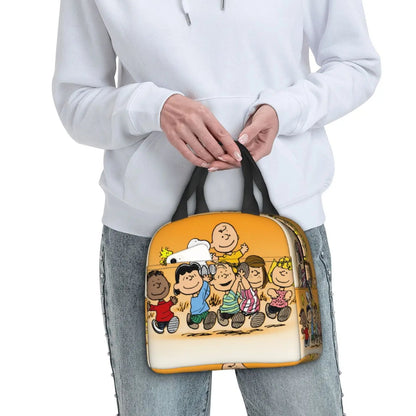 Snoopy Lunch Bag Portable Tote Large Capacity Lunch Bag - ChildAngle