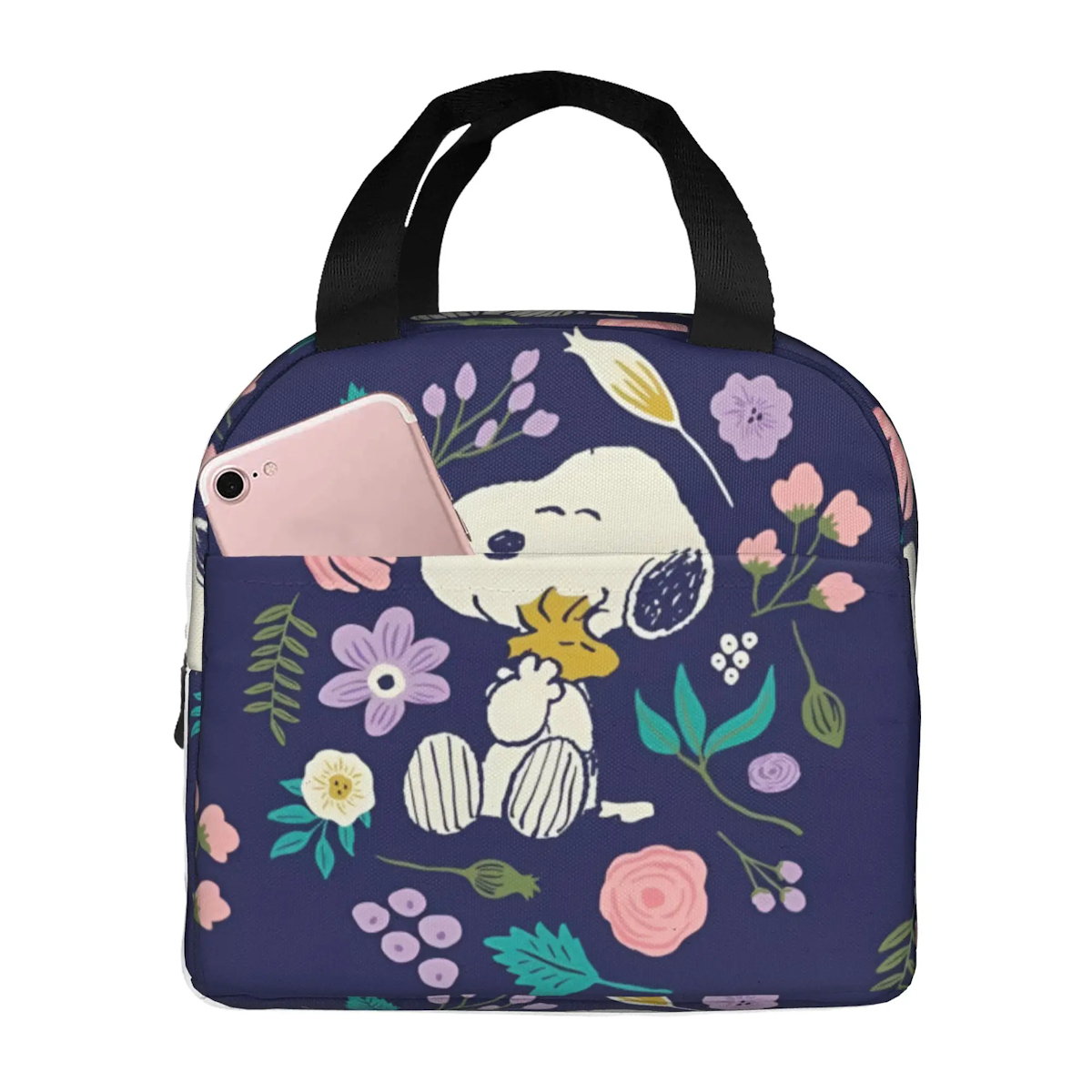 Snoopy Lunch Bag Portable Tote Large Capacity Lunch Bag - ChildAngle