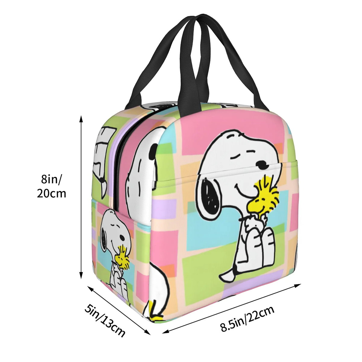 Snoopy Lunch Bag Portable Tote Large Capacity Lunch Bag - ChildAngle