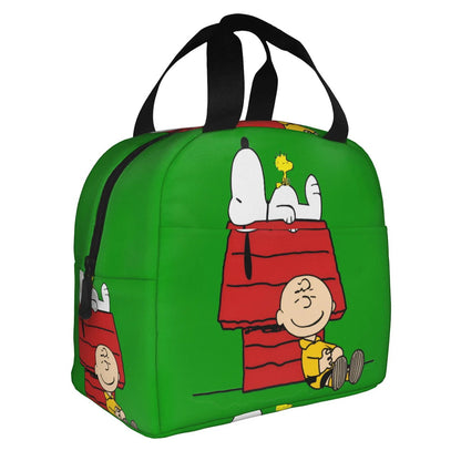 Snoopy Lunch Bag Portable Tote Large Capacity Lunch Bag - ChildAngle