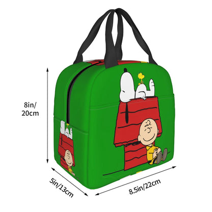 Snoopy Lunch Bag Portable Tote Large Capacity Lunch Bag - ChildAngle