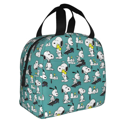 Snoopy Lunch Bag Portable Tote Large Capacity Lunch Bag - ChildAngle