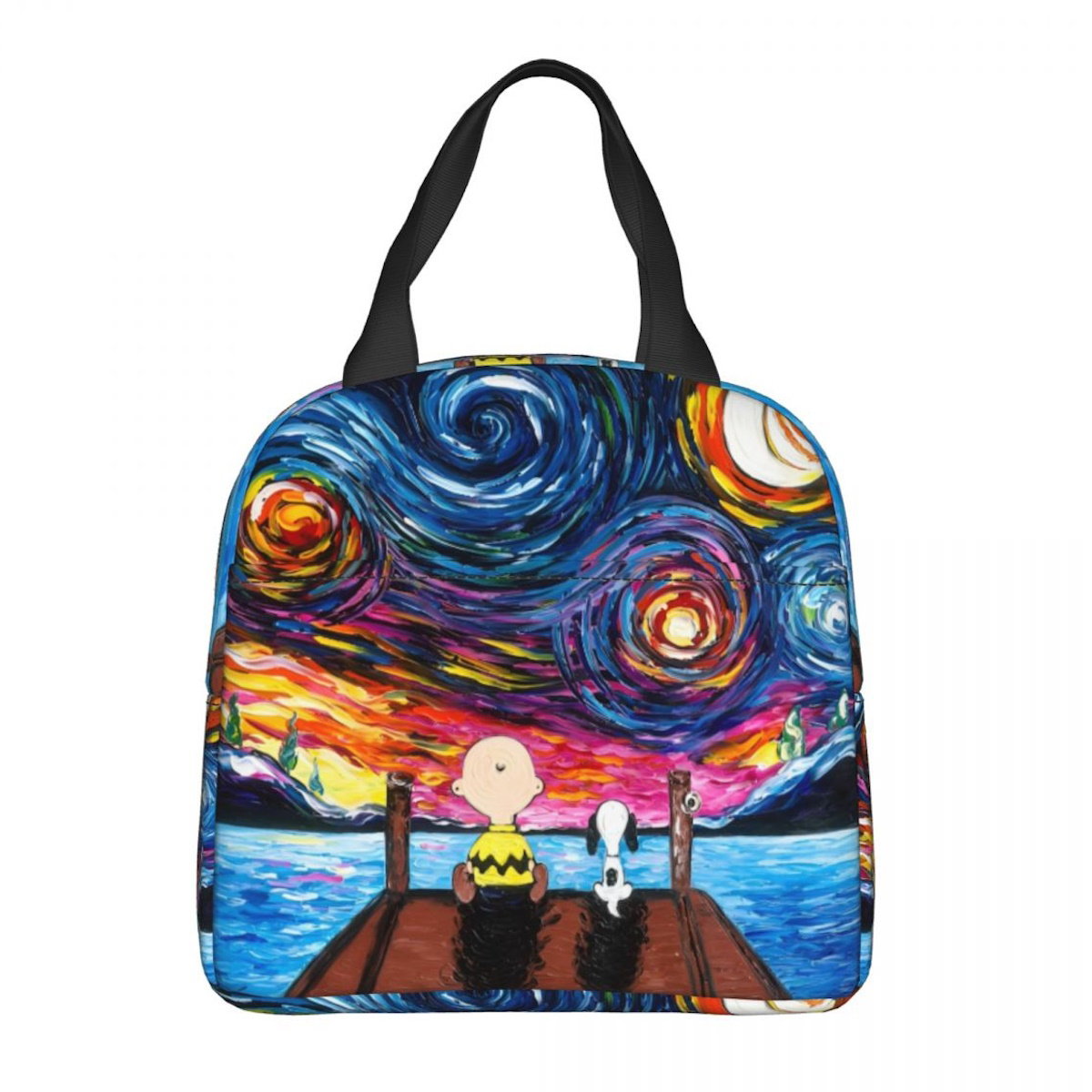 Snoopy Lunch Bag Portable Tote Large Capacity Lunch Bag - ChildAngle