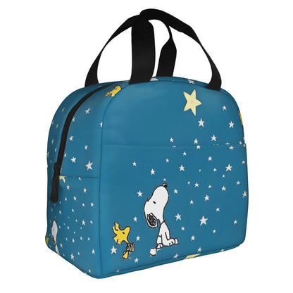 Snoopy Lunch Bag Portable Tote Large Capacity Lunch Bag - ChildAngle