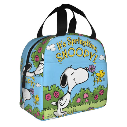 Snoopy Lunch Bag Portable Tote Large Capacity Lunch Bag - ChildAngle