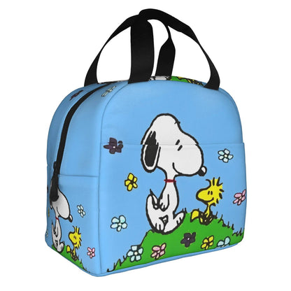 Snoopy Lunch Bag Portable Tote Large Capacity Lunch Bag - ChildAngle