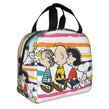 Snoopy Lunch Bag Portable Tote Large Capacity Lunch Bag - ChildAngle