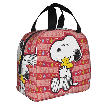 Snoopy Lunch Bag Portable Tote Large Capacity Lunch Bag - ChildAngle