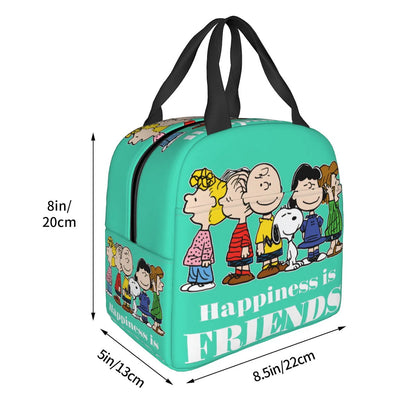 Snoopy Lunch Bag Portable Tote Large Capacity Lunch Bag - ChildAngle
