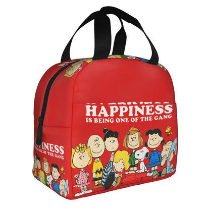 Snoopy Lunch Bag Portable Tote Large Capacity Lunch Bag - ChildAngle