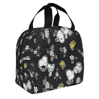 Snoopy Lunch Bag Portable Tote Large Capacity Lunch Bag - ChildAngle