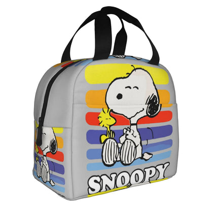 Snoopy Lunch Bag Portable Tote Large Capacity Lunch Bag - ChildAngle
