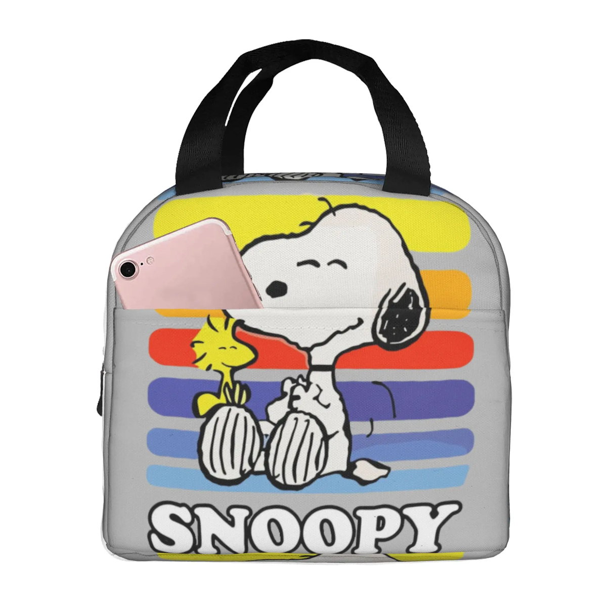 Snoopy Lunch Bag Portable Tote Large Capacity Lunch Bag - ChildAngle