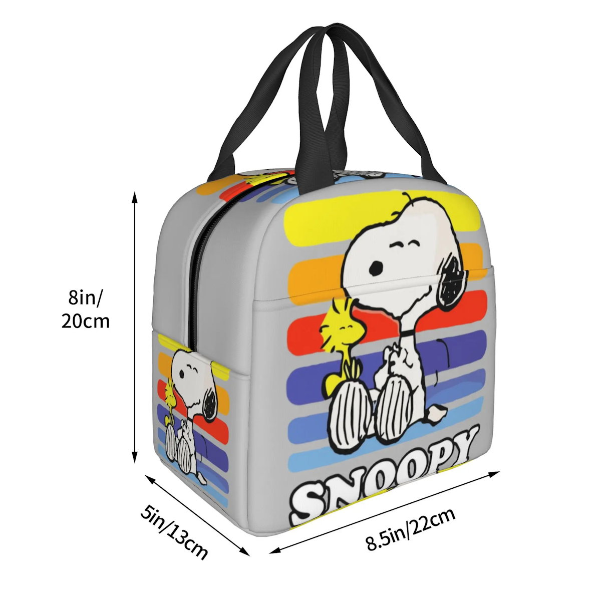 Snoopy Lunch Bag Portable Tote Large Capacity Lunch Bag - ChildAngle