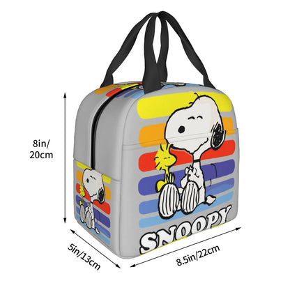 Snoopy Lunch Bag Portable Tote Large Capacity Lunch Bag - ChildAngle
