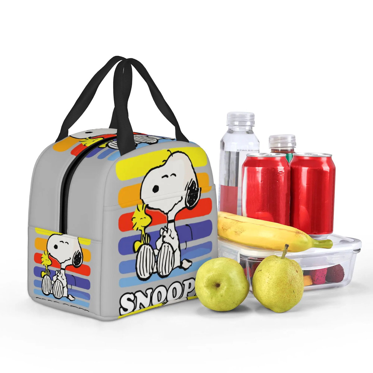 Snoopy Lunch Bag Portable Tote Large Capacity Lunch Bag - ChildAngle