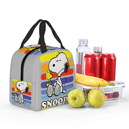Snoopy Lunch Bag Portable Tote Large Capacity Lunch Bag - ChildAngle