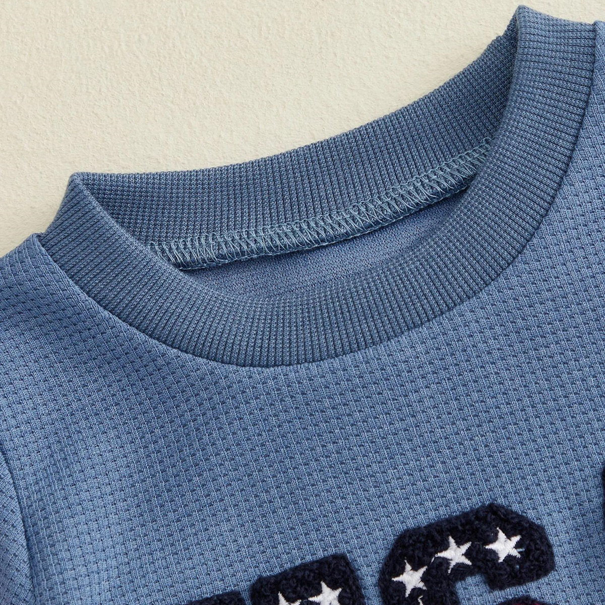 Blue Toddler Boys American Flag Stripde Tops and Shorts - ChildAngle