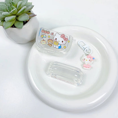 Transparent Kawaii AirPod Case Sanrio AirPods Case With pendant - ChildAngle
