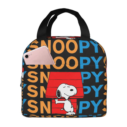 Snoopy Lunch Bag Picnic Portable Lunch Bag Tote for School - ChildAngle