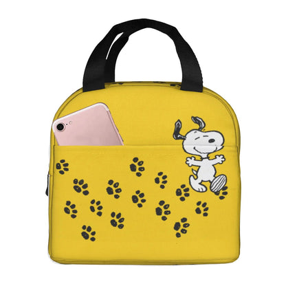 Snoopy Lunch Bag Picnic Portable Lunch Bag Tote for School - ChildAngle