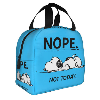 Snoopy Lunch Bag Picnic Portable Lunch Bag Tote for School - ChildAngle