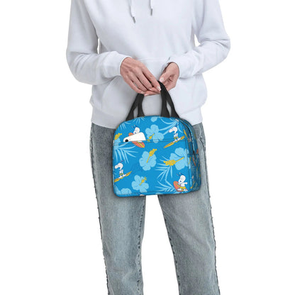 Snoopy Lunch Bag Picnic Portable Lunch Bag Tote for School - ChildAngle