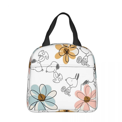 Snoopy Lunch Bag Picnic Portable Lunch Bag Tote for School - ChildAngle
