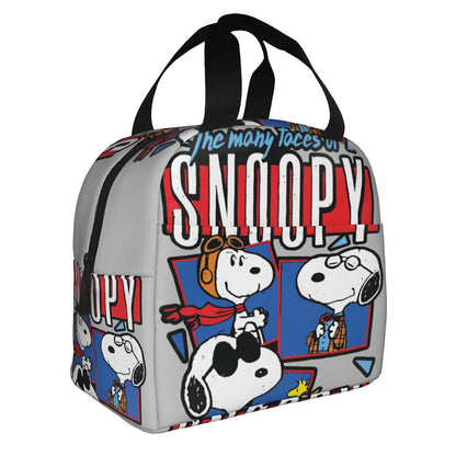 Snoopy Lunch Bag Picnic Portable Lunch Bag Tote for School - ChildAngle