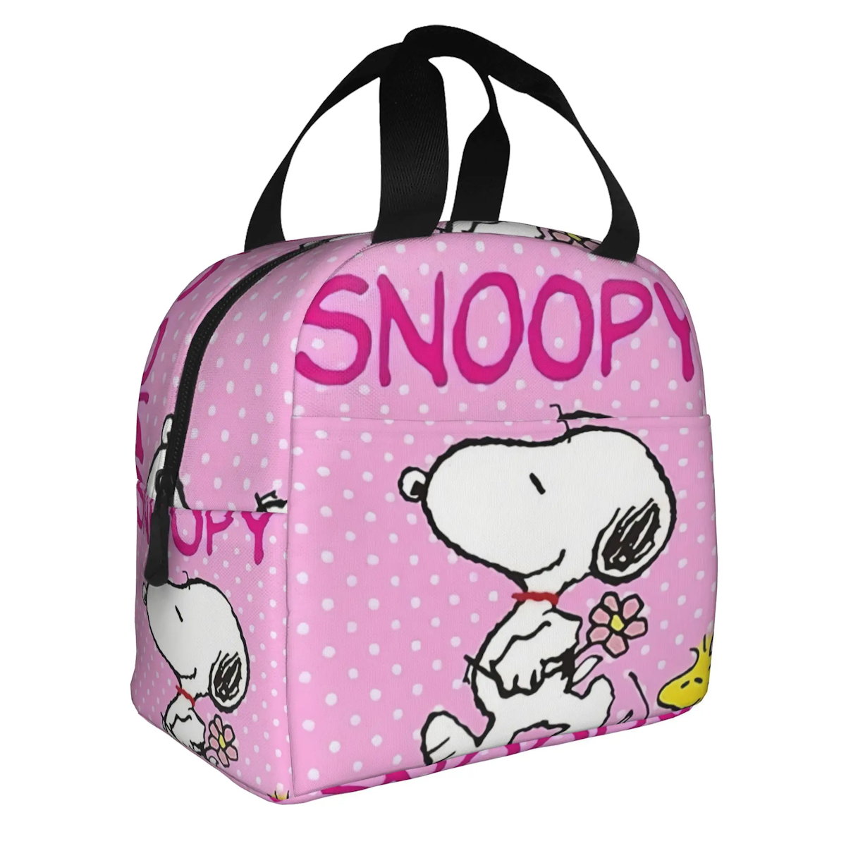 Snoopy Lunch Bag Picnic Portable Lunch Bag Tote for School - ChildAngle