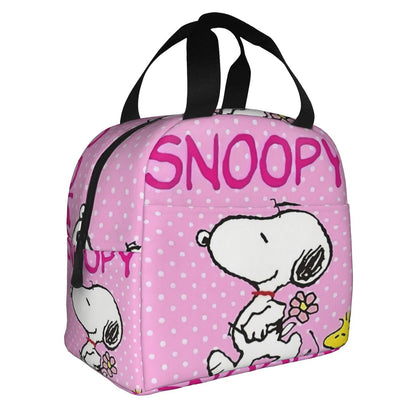 Snoopy Lunch Bag Picnic Portable Lunch Bag Tote for School - ChildAngle