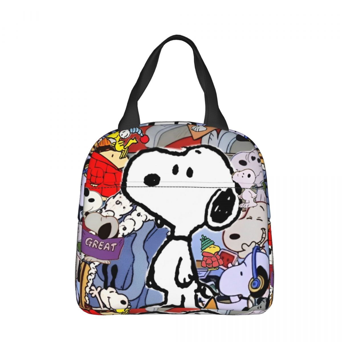 Snoopy Lunch Bag Picnic Portable Lunch Bag Tote for School - ChildAngle