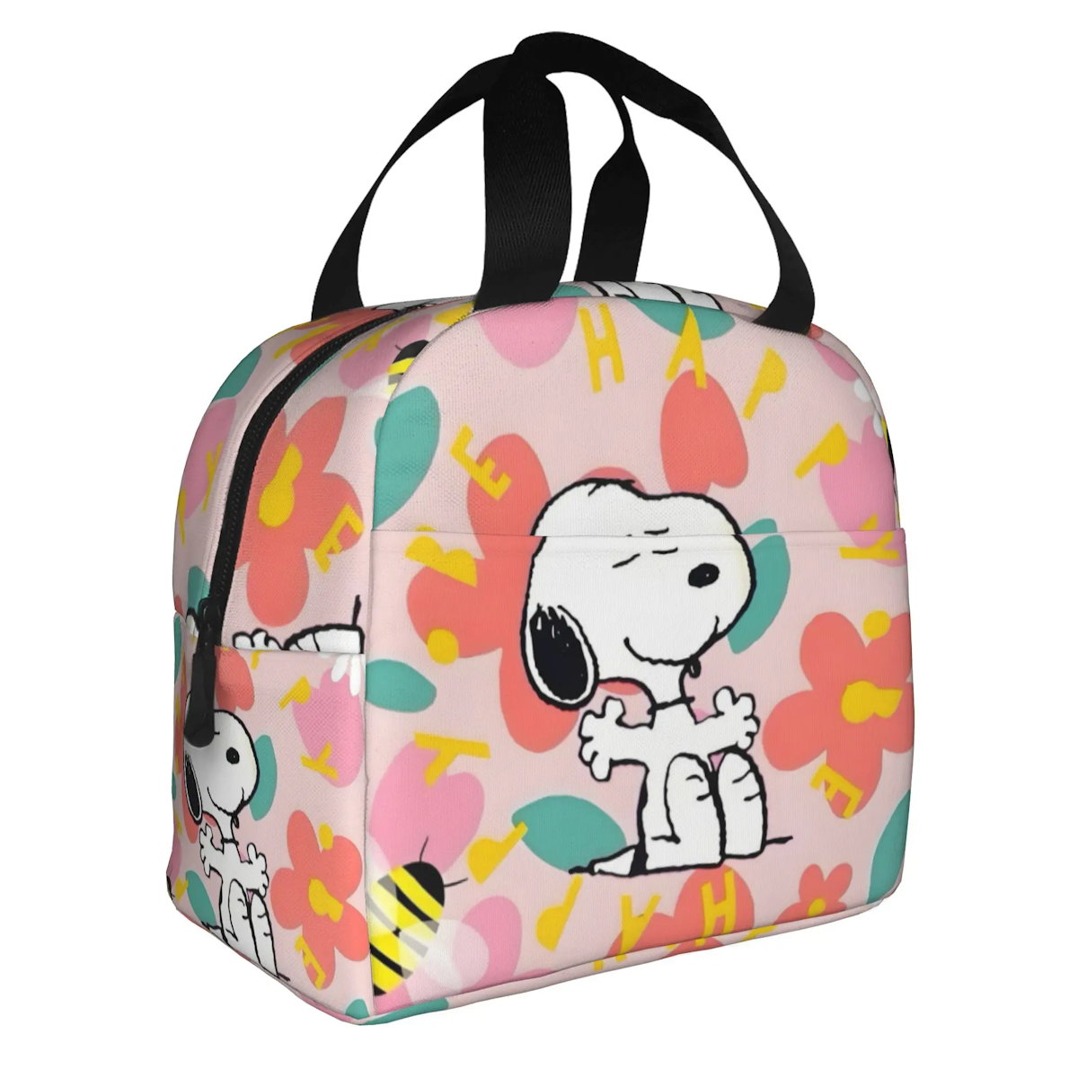 Snoopy Lunch Bag Picnic Portable Lunch Bag Tote for School - ChildAngle