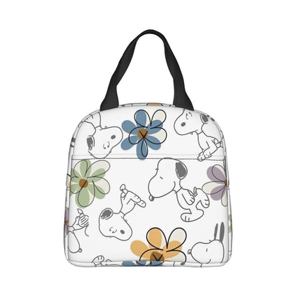 Snoopy Lunch Bag Picnic Portable Lunch Bag Tote for School - ChildAngle