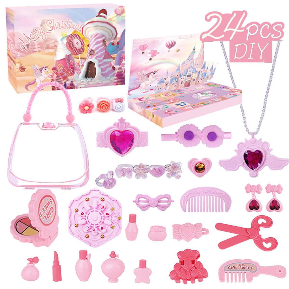 Makeup Unicorn Advent Calendar Makeup Toy Set for Teens Girls - ChildAngle