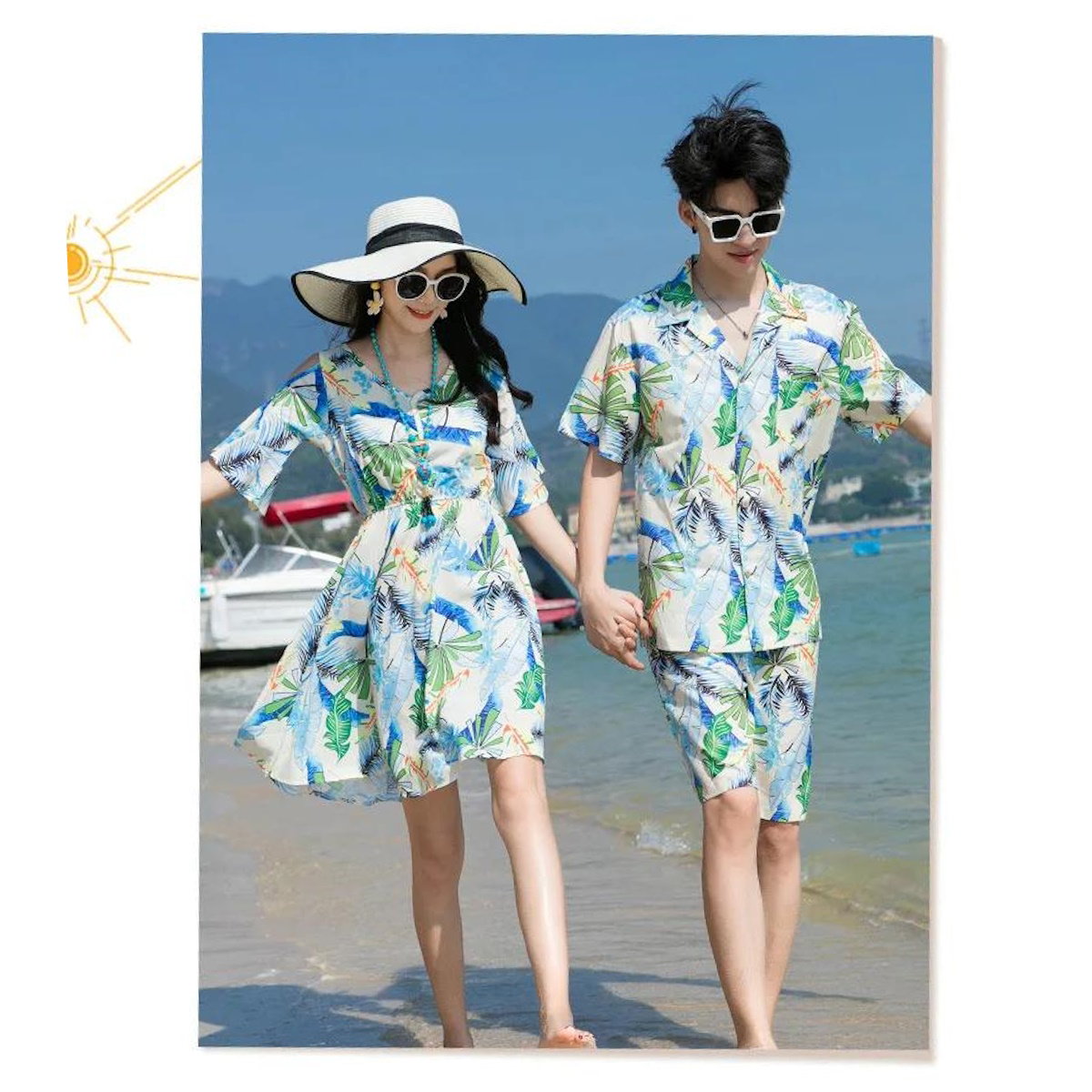 Family matching tropical-themed outfits - ChildAngle