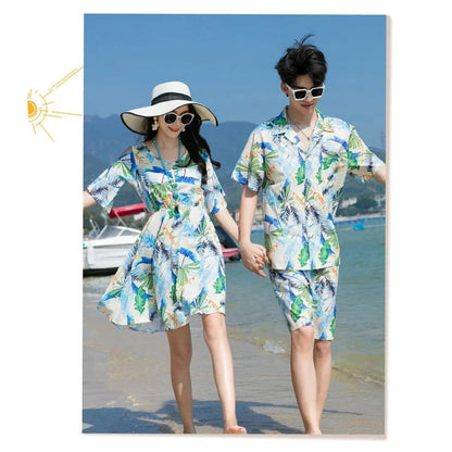 Family matching tropical-themed outfits - ChildAngle