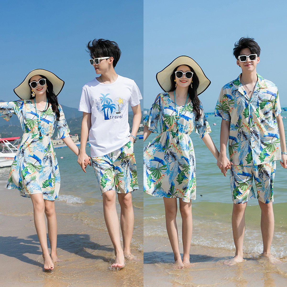 Family matching tropical-themed outfits - ChildAngle