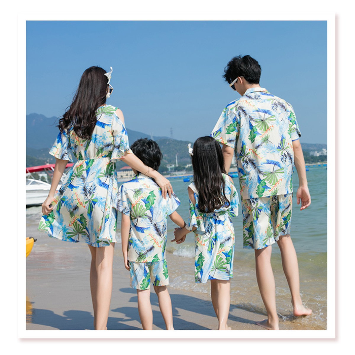 Family matching tropical-themed outfits - ChildAngle