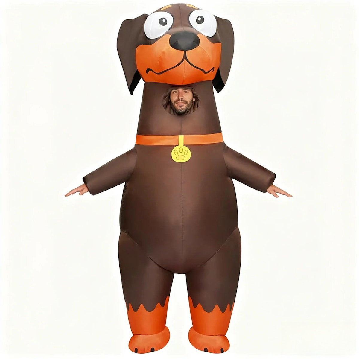 Teens Dachshund Inflatable Costumes Blow up Weiner Dog Costumes - ChildAngle