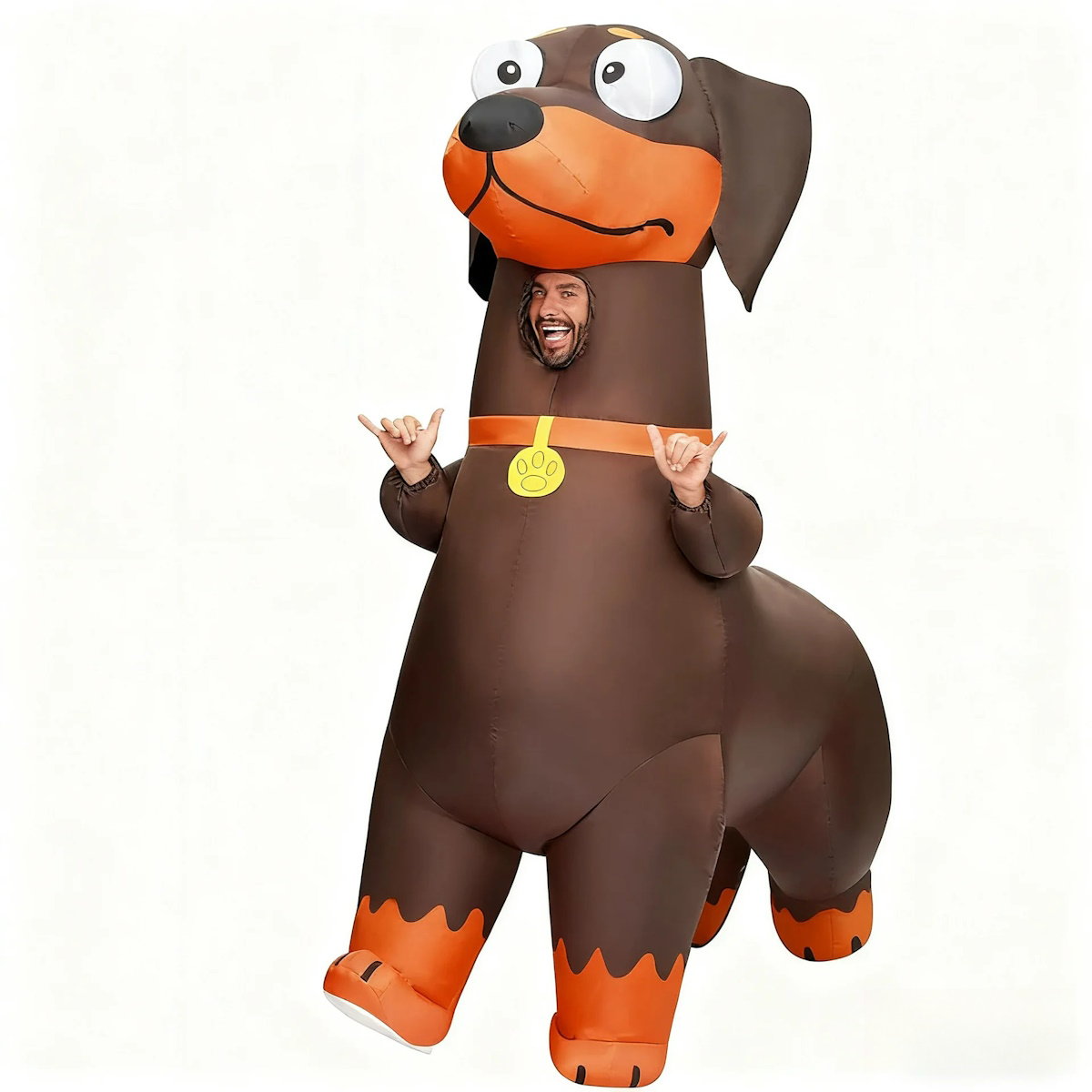 Teens Dachshund Inflatable Costumes Blow up Weiner Dog Costumes - ChildAngle