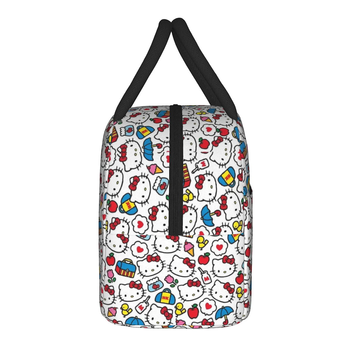 White Hello Kitty Lunch Bags Portable Insulated School Lunch Bags - ChildAngle