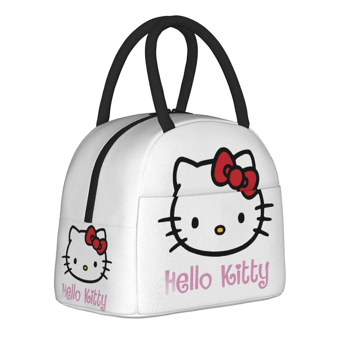 White Hello Kitty Lunch Bags Portable Insulated School Lunch Bags - ChildAngle